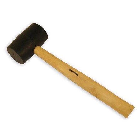 Olympia Tools 16 Oz. Rubber Mallet, Wood Handle 61-116